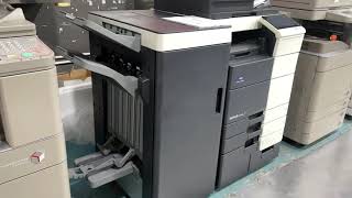 Konica Minolta BHC754e with finisher FS-535 make a brochure