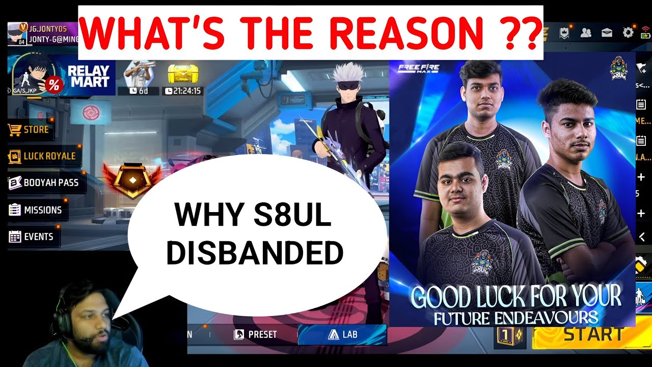Jonty Gaming Reveals Why S8ul Elite Disbanded| Reason Why Arman , Hasan , Adeeb Left S8ul Elite 
