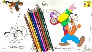 Goofy Disney Coloring Page for Kids | Colorindo Pateta para Crianças