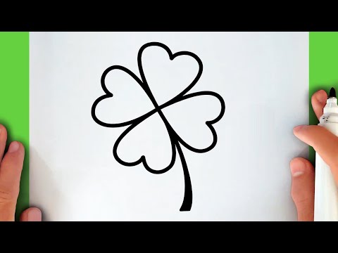 Video: Wie Zeichnet Man Ein Kleeblatt?