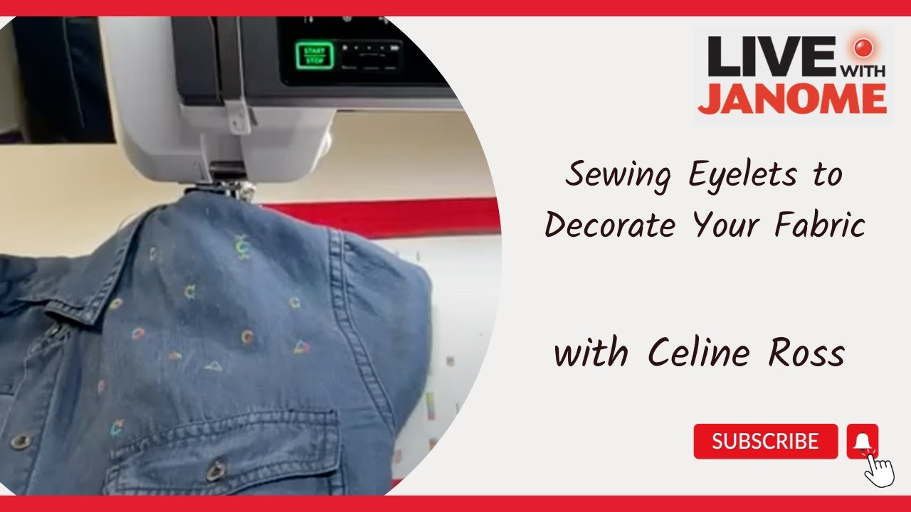 Sewing Eyelets to Decorate Your Fabric YouTube