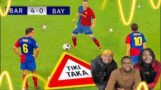AMERICANS REACT | Barcelona Tiki Taka 2009-2015