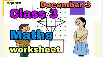 Victers Class 3 Maths worksheet December 3