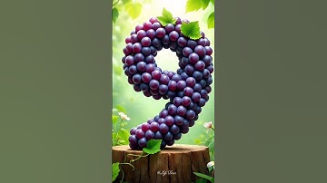 Juicy Grape  Countdown | 9 to 0 Timer with Voice #countdown #timer #shorts