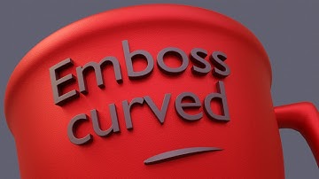 Emboss On A Curved Surface | Attach A Logo or Text | Blender Tutorial