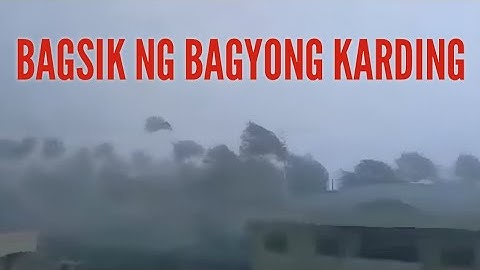Lakas ng Signal No. 5 | Bagsik ni Super Typhoon Karding Kasalukuyang Nararanasan ng Polilio Islands