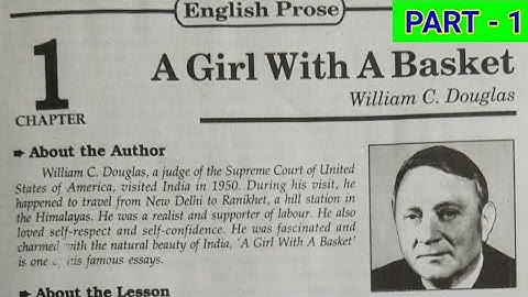 English Prose - A girl with a basket (part 1)