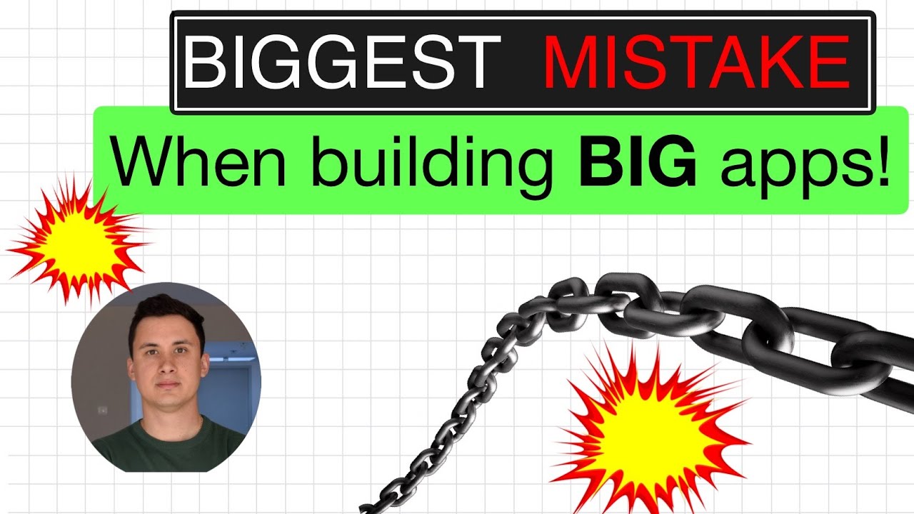 Biggest mistake when building BIG apps. - YouTube
