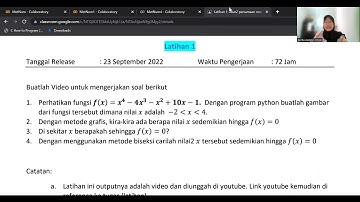Persamaan non linear menggunakan python