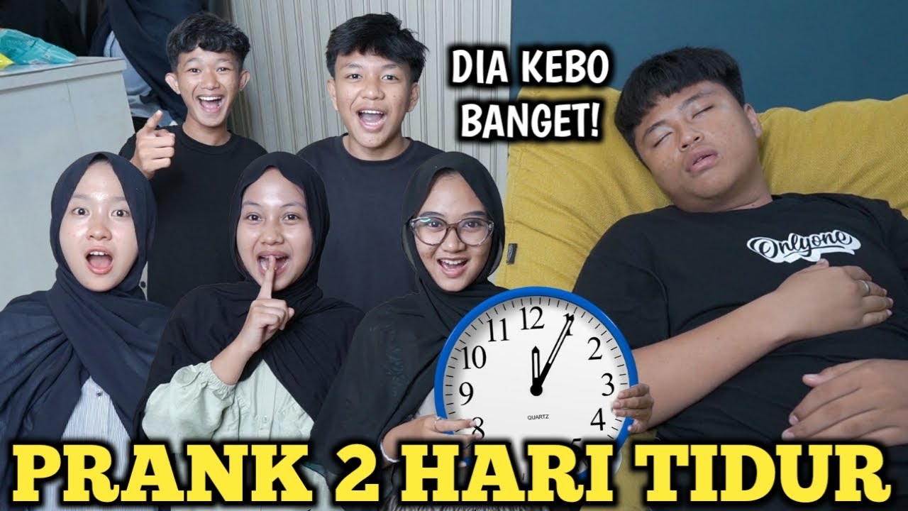 PRANK EJA BILANG KALAU DIA 2HARI TIDUR DI LIVE
