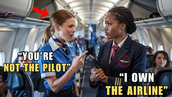 Flight Attendant Kicked Out Black Pilot — Didn't Know She Was the Airline's Owner! - YouTube