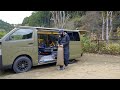 [CAR CAMPING]Camping with a Car in cold mauntain.VanLife.ASMR