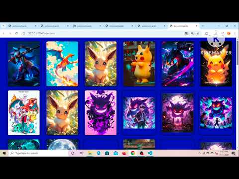 html css js short project || "Pokémon Card Game with HTML CSS JS"
