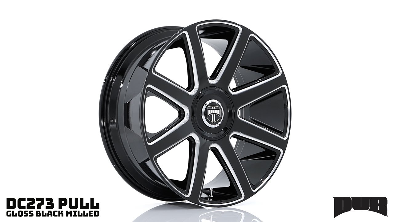 DUB DC273 Pull Gloss Black Milled - PowerHouse Wheels & Tires