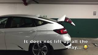 hands-free trunk open mod for Honda Clarity PHEV / ホンダ クラリティ  PHEV のハンズフリー・トランク・オープン機能のインストール