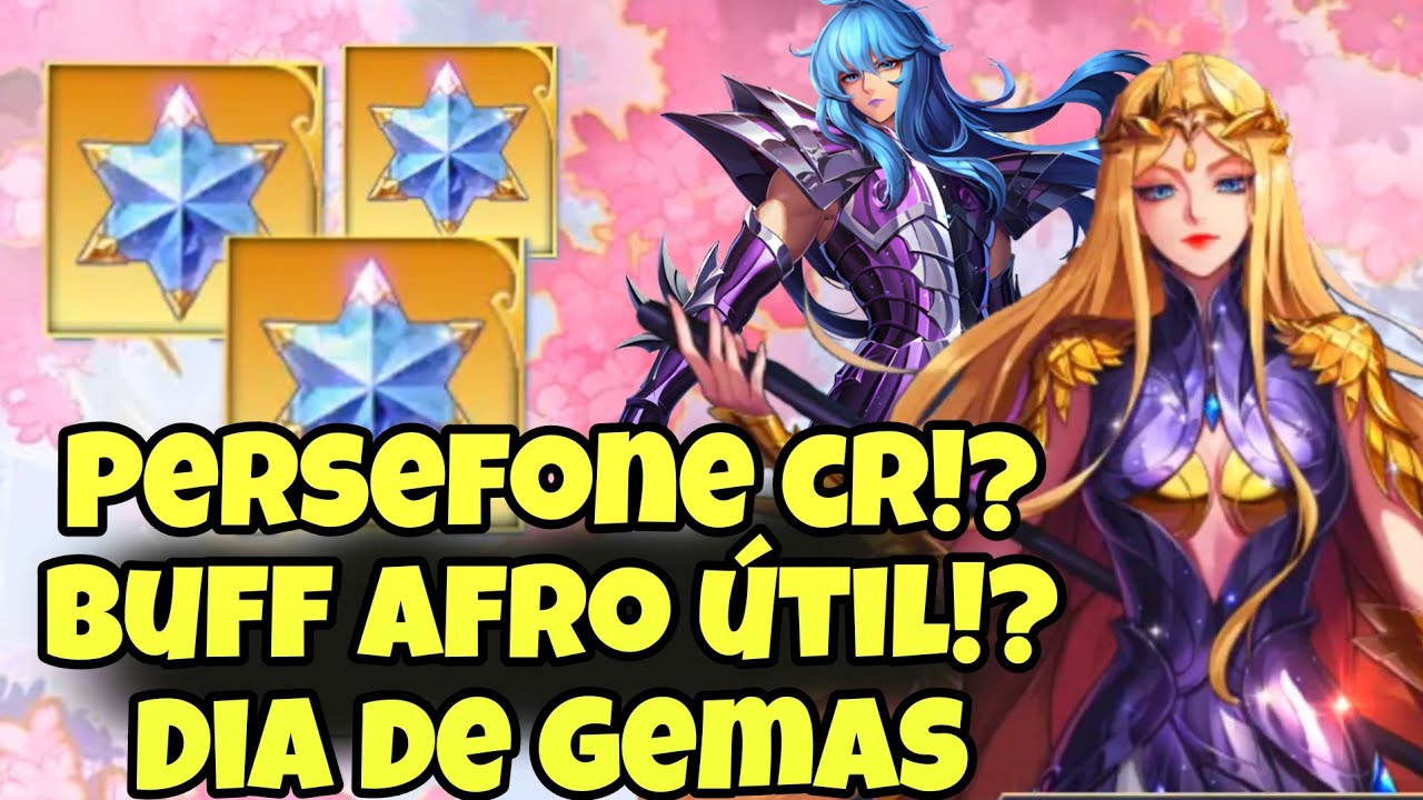 Persefone CR!? Afrodite Sapuri Buff. Gato da Fortuna. Saint Seiya Awakening