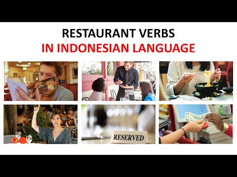 [VOCABULARY] Learn Restaurant Verbs in Indonesian Language