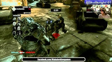 Gears of War 3 Beast Mode 2nd Attempt WIN! Skullknight101 Part 3