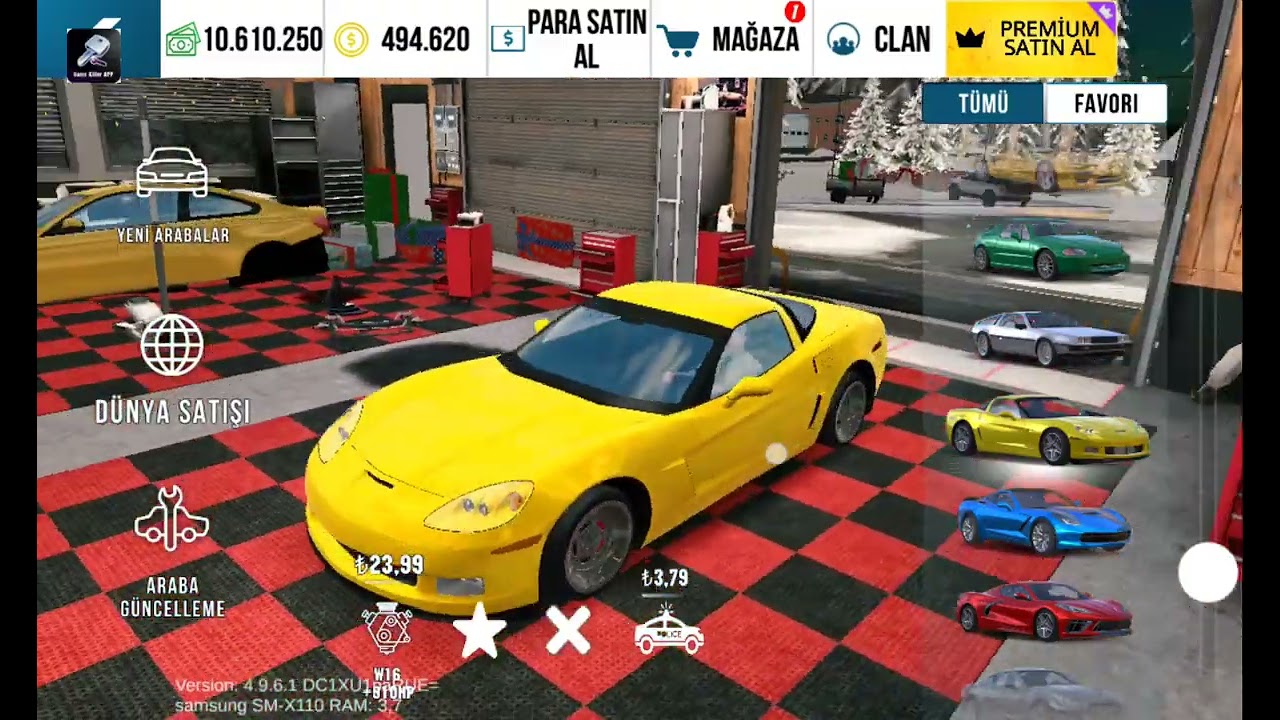 Yeni arabalarımı sattım