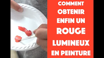 Comment faire du rouge en peinture sans rouge ?