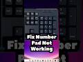 How to Fix Number Pad Not Working on Windows 11 PC or Laptop