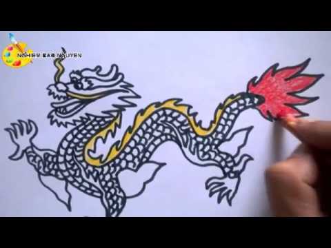 Vẽ con Rồng/ How to Draw a Dragon - YouTube