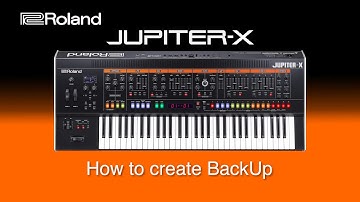 Roland Jupiter-X - How to create a BackUp