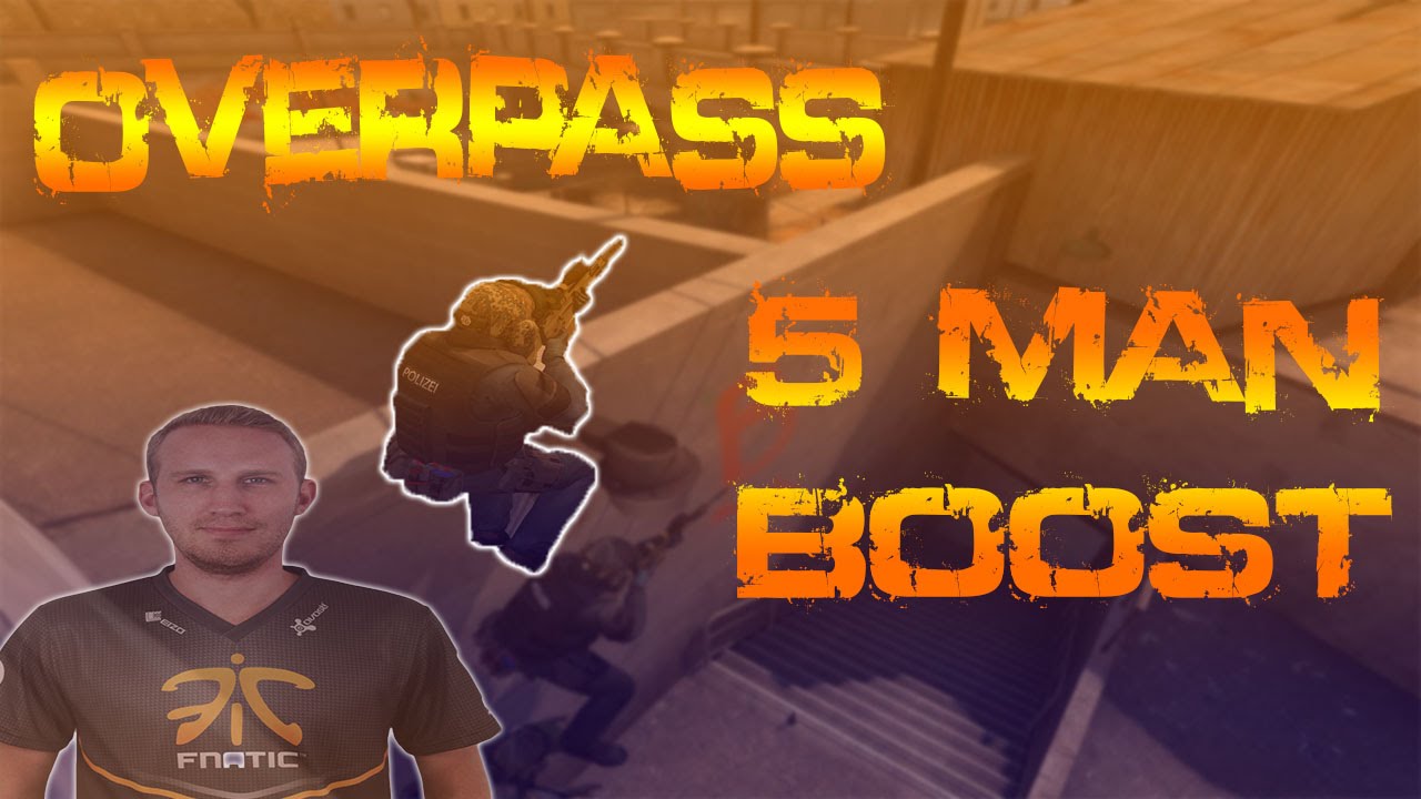 CS:GO - 5 Man Boost [Overpass] - YouTube
