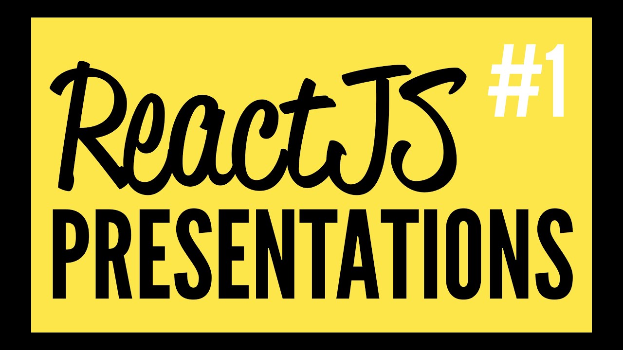 Daily Code #1 - ReactJS Presentations (Part 1) - YouTube