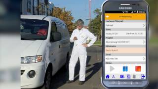 Arbeitszeiten erfassen mit der mobilen Zeiterfassung von WinWorker screenshot 1