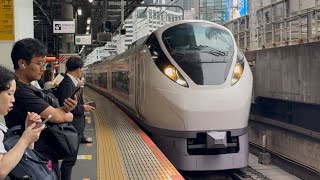 「ジョイント音最高！」E657系K12編成が特急品川行きとして新橋駅を通過！