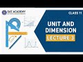 Unit and dimensions class 11: L3