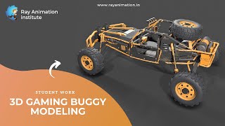 3D Gaming Pubg Buggy Modeling Student work | Ray Animation institute