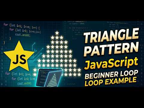 Right Triangle Star Pattern ⭐ | JavaScript Pattern Printing