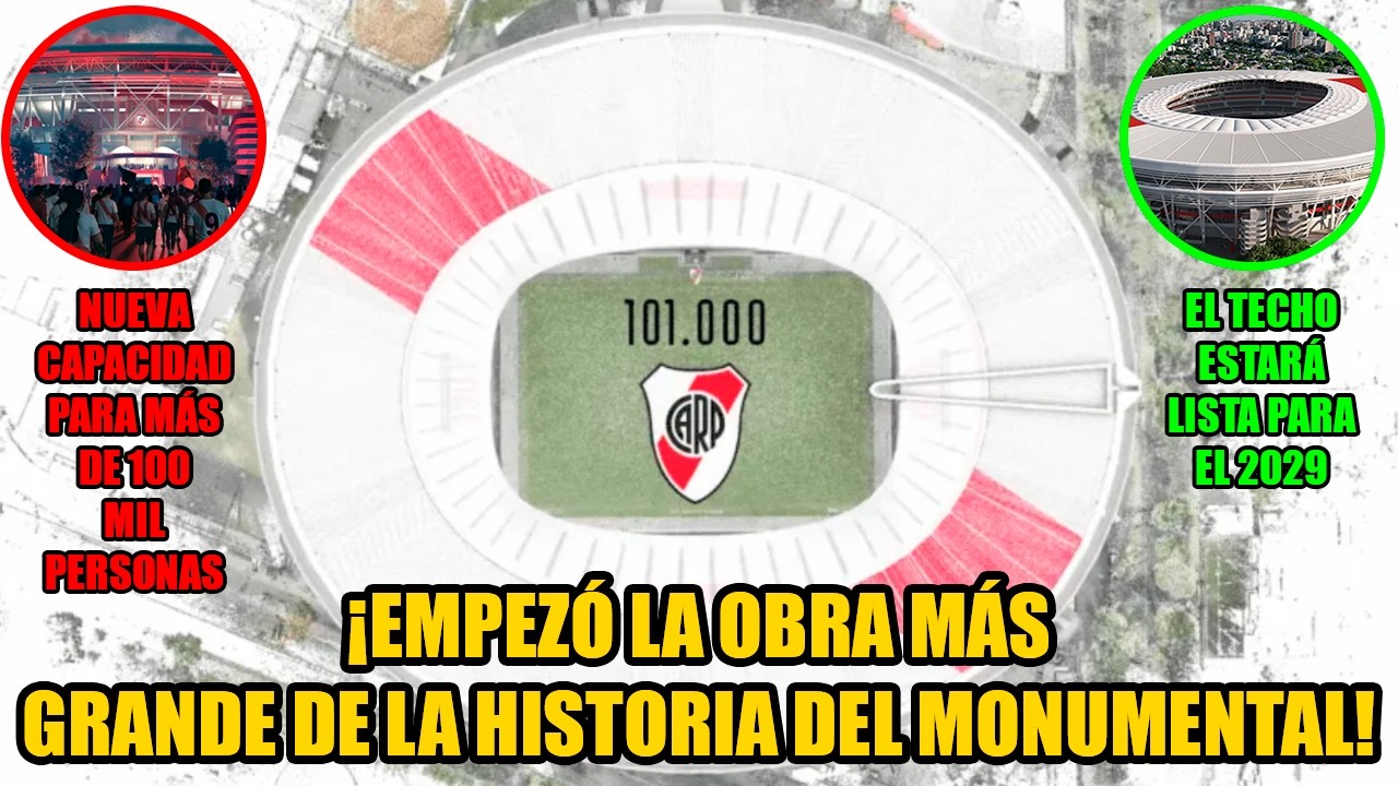 ⭐ ¡La OBRA más GRANDE de la HISTORIA del MONUMENTAL! ⭐ | RIVER comenzó ...