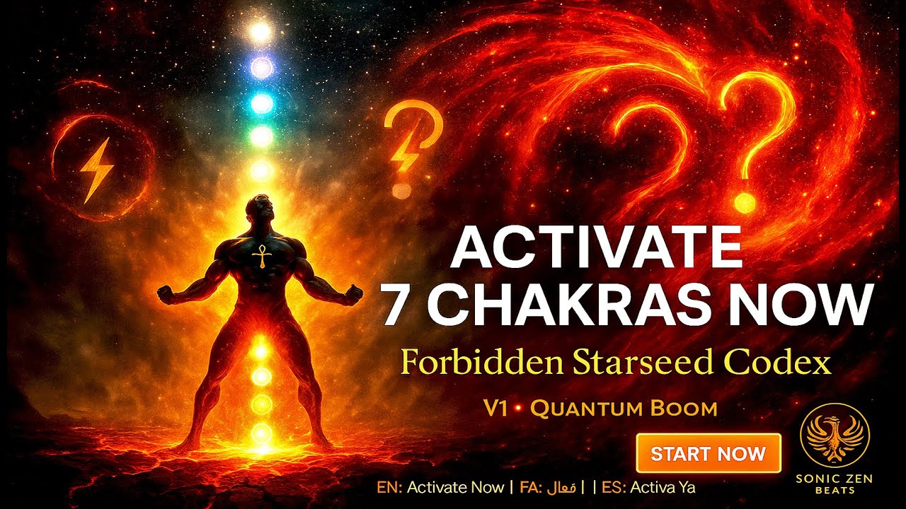 «🌟 Активируйте 7 чакр ПРЯМО СЕЙЧАС: Запретный кодекс звёздного семени — Sonic Zen Beats 🔥»