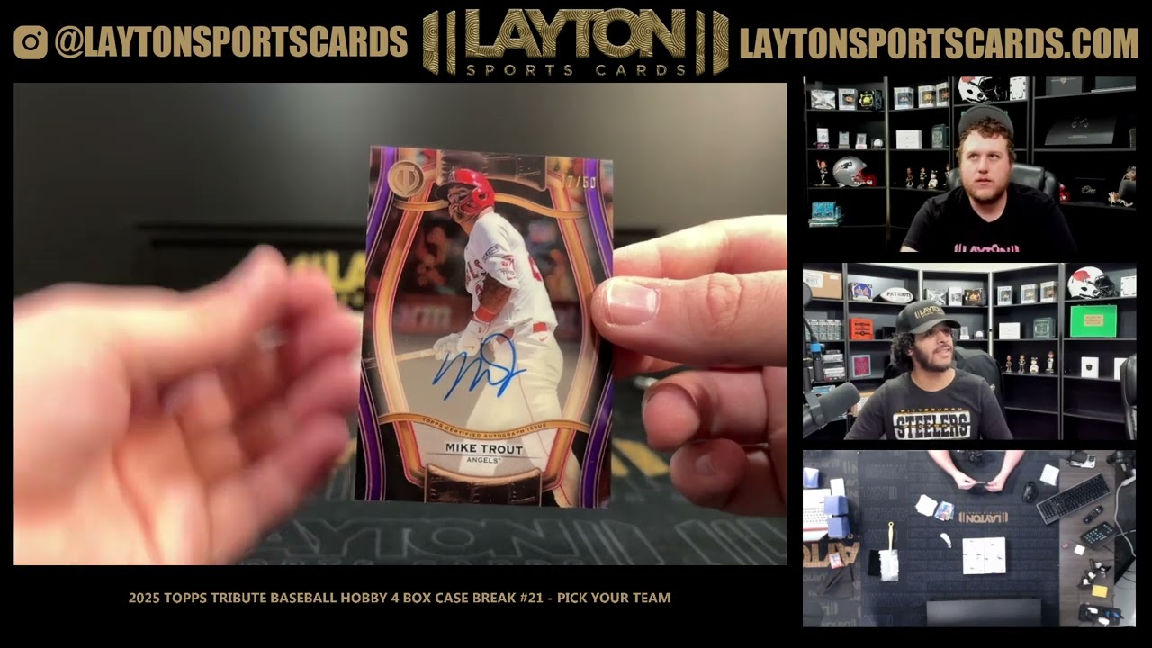 2025 Topps Tribute Baseball Hobby 4 Box Case Break #21 PICK YOUR 