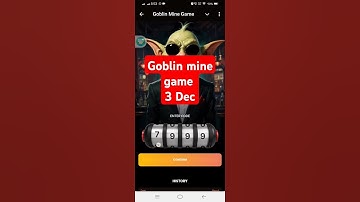 Goblin mine game today code 3 Dec #gaming #games #cryptocurrency #bitcoin #gameplay #crypto #answers