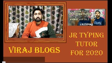 JR TYPING TUTOR free install 2020 ! viraj bolgs ! viraj viral videos