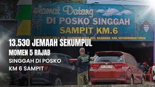 LUAR BIASA! 13.530 Jemaah Haul Guru Sekumpul Singgahi Posko Km 6 Sampit Kotim
