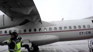 Boarding a Cimber Sterling ATR 72 @ Sonderborg, Denmark