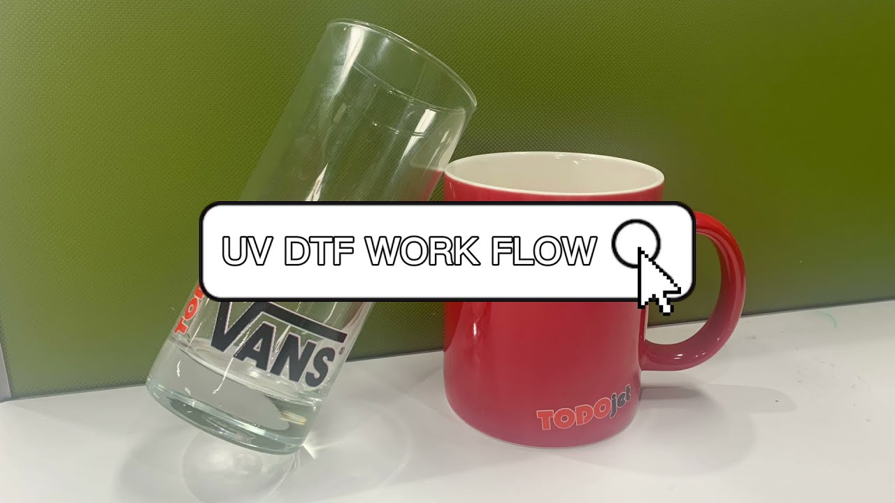 How to print on PET trasnfer film with UV printer--La impresora UV DTF funciona con película AB