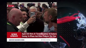 CEO Tim Cook hinted at major developments in generative AI technology