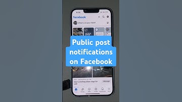 Public post notifications on Facebook