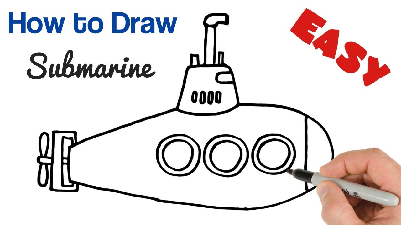 submarine drawing