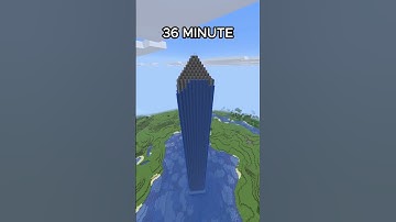 Minecraft Tower Build That Touches the Sky! ☁️ #shorts