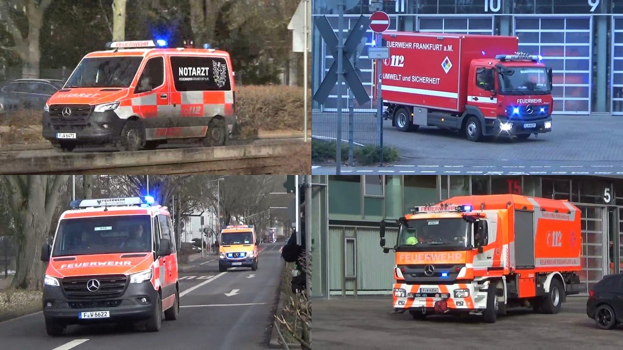 (Neuer C-Dienst 5) Einsatzfahrten an der Feuerwache 1 Frankfurt