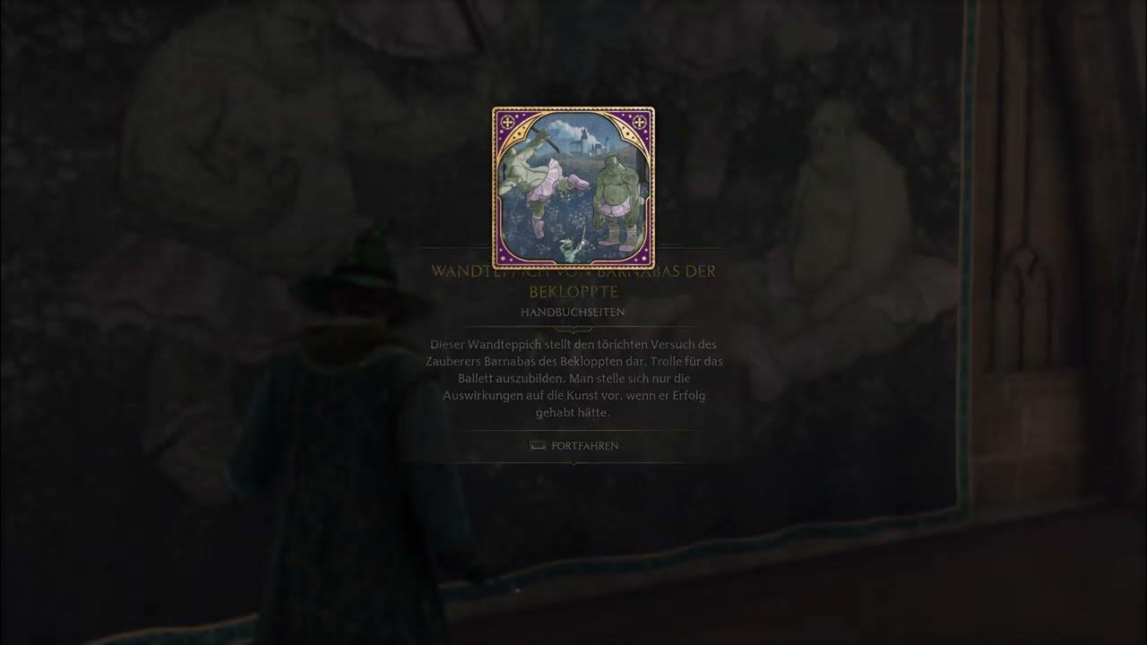 Hogwarts Legacy Der Astronomieflügel Handbuchseiten Wandteppich von Barnabas der Bekloppte