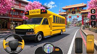 Bus Simulator EVO 🚌✨ Amazing School Bus Ride Through Beautiful Shanghai 🌸🏮 Android GamePlay screenshot 5