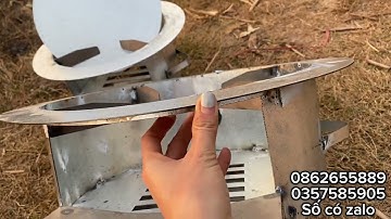 Bếp củi không khói,thông minh,tiện lợi,tiết kiệm.thép Liên Xô ko rỉ,bê đi đâu cũng đc.giá rẻ#bếpcủi